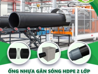ỐNG GÂN SÓNG HDPE 2 LỚP: VẬN CHUYỂN ĐƠN GIẢN, LẮP ĐẶT DỄ DÀNG
